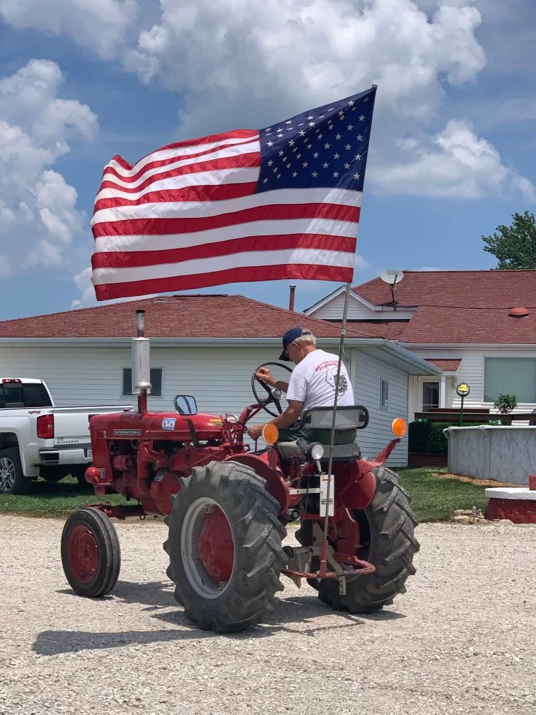 Scene from a local tractor drive