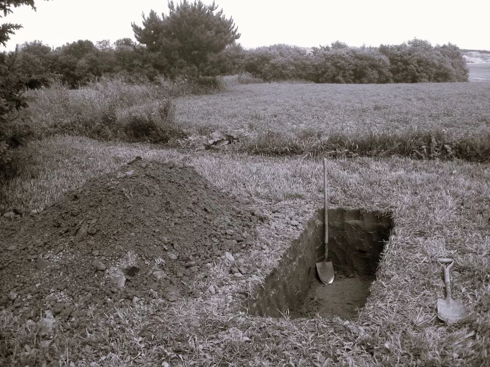 open grave