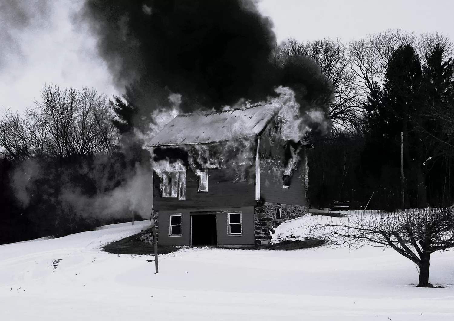 House fire for Syndey Lea's poem