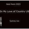 Sydney Lea reads On My Love of the Country Life