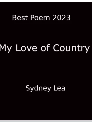 Sydney Lea reads On My Love of the Country Life
