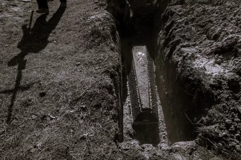 Jill Muhrer the day we buried Grandpa